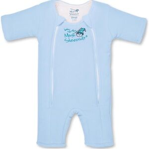Merlin SleepSuit Blue soft jersey cotton inner,  micro fleece outer layer.